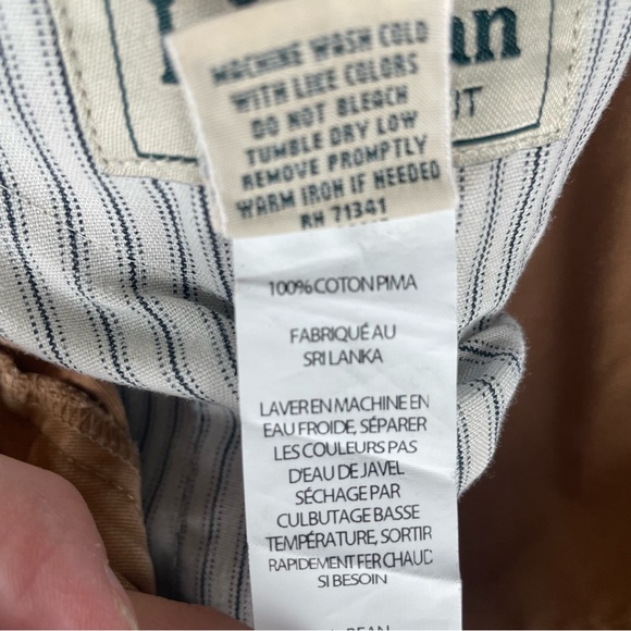 LL Bean Standard Fit Men’s Pants Brown Tan Size 33 x 29 - Picture 7 of 11